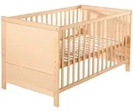 Roba Babybett, Natur, Holzwerkstoff, Rechteckig, 70x140 cm, Babym&ouml;bel, Babybetten,