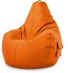 Green Bean Sitzsack, Orange, Textil, F&uuml;llung: Styroporkugeln, Oval, 70x90x80...