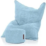 Green Bean Sitzsack, Hellblau, Textil, F&uuml;llung: Styroporkugeln, Rechteckig,