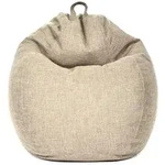 Green Bean Sitzsack, Beige, Textil, F&uuml;llung: Styroporkugeln, Oval, 80x90x50 cm,