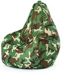 Green Bean Sitzsack, Gr&uuml;n, Braun, Textil, F&uuml;llung: Styroporkugeln, Oval,...
