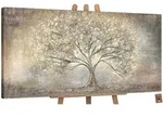 YS-art gallery Gem&auml;lde, Gold, Holz, Baum/Pflanze/Natur, Rechteckig, 120x60 cm,