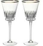 Villeroy & Boch Weissweingl&auml;ser, Transparent, Gold, Glas, Essen & Trinken, Gl&auml;ser,