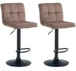 CLP Barhocker, Braun, Metall, 46x94x47 cm, Esszimmer, Barm&ouml;bel, Barhocker
