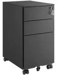 Boxxx Rollcontainer, Schwarz, Metall, 3 Schublade(n) Schubladen, 30x60x45 cm,