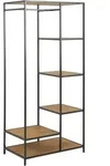 Mid.you Garderobe, Schwarz, Wildeiche, Metall, Holzwerkstoff, 77x165x45 cm, Reach,