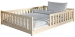 Kids Collective Bodenbett, Natur, Holz, 140x200 cm, Kinder- & Jugendzimmer,