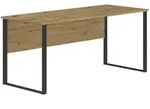 Mid.you Schreibtisch, Eiche Artisan, Holzwerkstoff, U-Form, 170x77x73 cm,