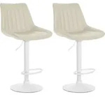 CLP Barhocker, Creme, Metall, 49.5x91x50 cm, Esszimmer, Barm&ouml;bel, Barhocker