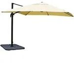 MCW Ampelschirm, Wei&szlig;, Textil, 360x300 cm, Sonnen- & Sichtschutz, Sonnenschirme,