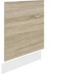 Mid.you Geschirrsp&uuml;lerfront, Wei&szlig;, Sonoma Eiche, Holzwerkstoff, 60x67x2 cm,