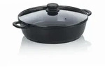 Kela Servierpfanne Atura, Schwarz, Metall, 5 L, 9 cm, Kochen, Pfannen, Servierpfannen