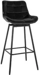 CLP Barhocker, Schwarz, Metall, 49x105x56 cm, Esszimmer, Barm&ouml;bel, Barhocker