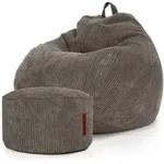 Green Bean Xxl-Sitzsack, Anthrazit, Textil, F&uuml;llung: Styroporkugeln, Oval,...