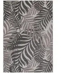 Novel L&auml;ufer Floral, Grau, Textil, Bl&auml;tter, rechteckig, 80x200 cm, Oeko-Tex&reg;