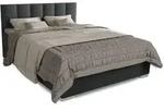 Juskys Boxbett, Dunkelgrau, Textil, 180x200 cm, Schlafzimmer, Betten,...