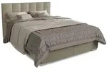 Juskys Boxbett, Beige, Textil, 180x200 cm, Schlafzimmer, Betten, Boxspringbetten