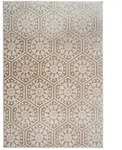 Kayoom Flachwebeteppich Monroe 225 Taupe, Taupe, Textil, geometrisch,...