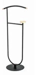 Herrendiener, Schwarz, Buche, Holz, Metall, Buche, massiv, 45x115x34 cm, standfeste