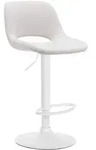 CLP Barhocker, Creme, Textil, 42x86x46 cm, Esszimmer, Barm&ouml;bel, Barhocker