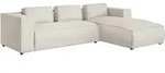S-Style Ecksofa, Beige, Textil, Echtholz,Buche, Birke, 5-Sitzer, F&uuml;llung: