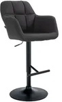 CLP Barhocker, Schwarz, Textil, 57x97x59 cm, Esszimmer, Barm&ouml;bel, Barhocker