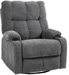 Homcom Relaxsessel, Dunkelgrau, Textil, 1-Sitzer, F&uuml;llung: