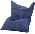 Green Bean Sitzsack, Dunkelblau, Textil, F&uuml;llung: Styroporkugeln, Rechteckig,