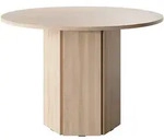 Selsey Esstisch, Beige, Holzwerkstoff, 4-Sitzer, Rund,Rund, 110x75x110 cm, Esszimmer,