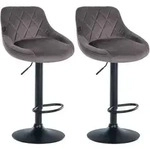 CLP Barhocker, Grau, Metall, 46x83x49 cm, Esszimmer, Barm&ouml;bel, Barhocker