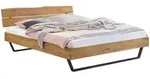 Hasena Bett, Wildeiche, Metall, Wildeiche, massiv, H&ouml;he ca. 22 cm, 140x200 cm,...
