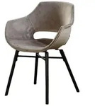 Kawola Stuhl, Grau, Textil, 57x82x59 cm, Esszimmer, St&uuml;hle, Esszimmerst&uuml;hle,