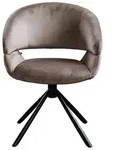 Kawola Esszimmerstuhl, Taupe, Textil, 61x82x62 cm, Esszimmer, St&uuml;hle,