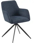 CLP Armlehnenstuhl, Blau, Metall, 56x81x62 cm, Esszimmer, St&uuml;hle, Esszimmerst&uuml;hle,