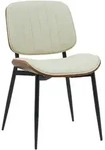 CLP Stuhl, Creme, Walnuss, Metall, 49x83x57 cm, Esszimmer, St&uuml;hle,...