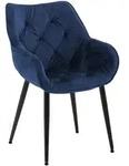 CLP Armlehnenstuhl, Dunkelblau, Metall, 58x83x62 cm, Esszimmer, St&uuml;hle,