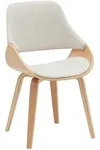 CLP Esszimmerstuhl, Creme, Eukalyptusholz, Holz, 52x86x54 cm, Esszimmer,...