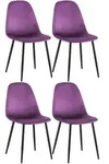 CLP Stuhl, Lila, Metall, 44x88x51 cm, Esszimmer, St&uuml;hle, Esszimmerst&uuml;hle,