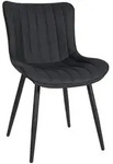 CLP Stuhl, Schwarz, Metall, 50x81x61 cm, Esszimmer, St&uuml;hle, Esszimmerst&uuml;hle,