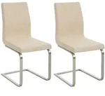 CLP Schwingstuhl, Creme, Metall, 40x90x50 cm, Esszimmer, St&uuml;hle,...