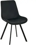 CLP Stuhl, Schwarz, Metall, 53x89x59 cm, Esszimmer, St&uuml;hle, Esszimmerst&uuml;hle,