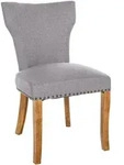 CLP Wohnzimmerstuhl, Grau, Holz, 52x90x59 cm, Esszimmer, St&uuml;hle, Esszimmerst&uuml;hle