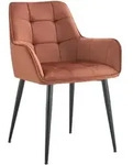 CLP Esszimmerstuhl, Braun, Metall, 58x86x62 cm, Esszimmer, St&uuml;hle, Esszimmerst&uuml;hle,