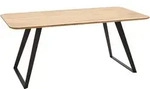 Voleo Esstisch, Schwarz, Eiche, Holz, Wildeiche, massiv, rechteckig, eckig, U-Form,