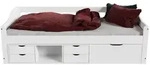 Juskys Kinder-Funktionsbett, Wei&szlig;, Holz, 90x200 cm, Kinder- & Jugendzimmer,