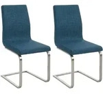 CLP Schwingstuhl, Blau, Metall, 40x90x50 cm, Esszimmer, St&uuml;hle, Esszimmerst&uuml;hle,