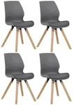CLP Stuhl, Grau, Holz, 48x87x58 cm, Esszimmer, St&uuml;hle, Esszimmerst&uuml;hle,