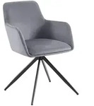 CLP Armlehnenstuhl, Dunkelgrau, Metall, 56x81x62 cm, Esszimmer, St&uuml;hle,