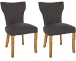 CLP Wohnzimmerstuhl, Dunkelgrau, Holz, 52x90x59 cm, Esszimmer, St&uuml;hle,