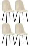 CLP Stuhl, Creme, Metall, 45x88x54 cm, Esszimmer, St&uuml;hle, Esszimmerst&uuml;hle,